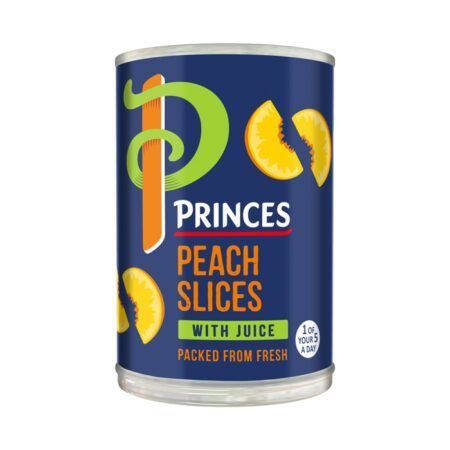 princes peach slices with juice 410gr