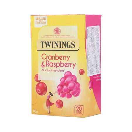 twinings infusions cranberry raspberry 40gr