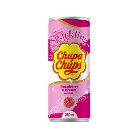 chupa chups sparkling raspberry cream 250ml