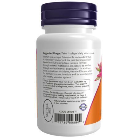 Vitamin E 400 With Mixed Tocopherols Softgels 3