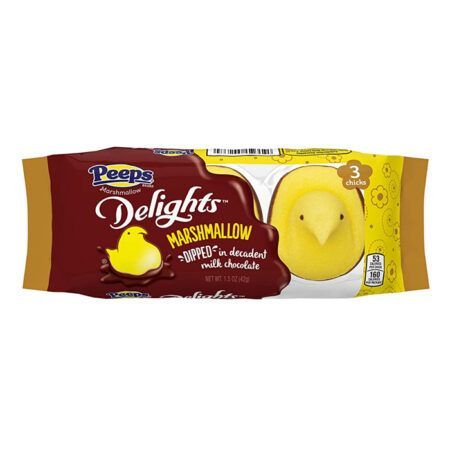 peeps delights milk chocolate dipped yellow chicks