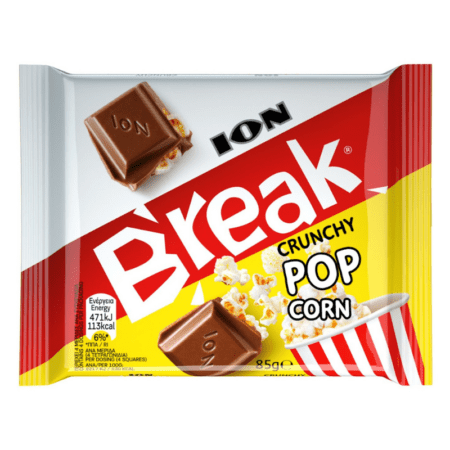 ΙΟΝ Break Σοκολάτα Γάλακτος Crunchy Pop Corn 85gr main