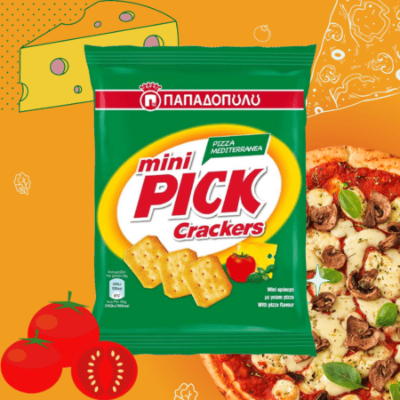 Παπαδοπούλου Mini Pick Crackers Pizza Mediterranea 70gr 2