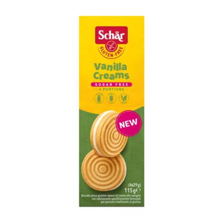 Schar Vanilla Creams Sugar Free 115gr