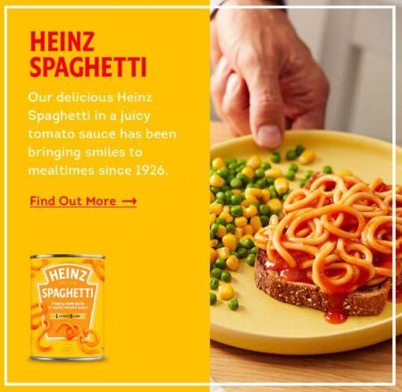 heinz spaghetti in tomato
