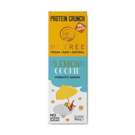 NUTREE Protein Crunch Lemon Cookie 60gr NUTREE-Protein Crunch-Lemon Cookie-60gr