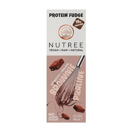 NUTREE Protein Fudge Brownie Praline Bar 60gr NUTREE Protein Fudge Brownie Praline Bar 60gr