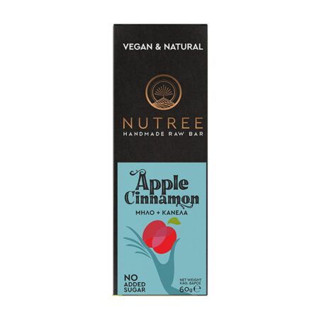 NUTREE Raw Energy Apple Cinnamon Bar 60gr NUTREE Raw Energy Apple Cinnamon Bar 60gr