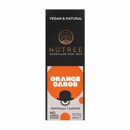 NUTREE Raw Energy Orange Carob Bar 60gr