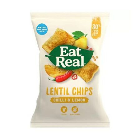 eat real chilli lemon lentil chips