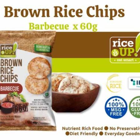 rice up brown rice chips 60gr barbeque 1