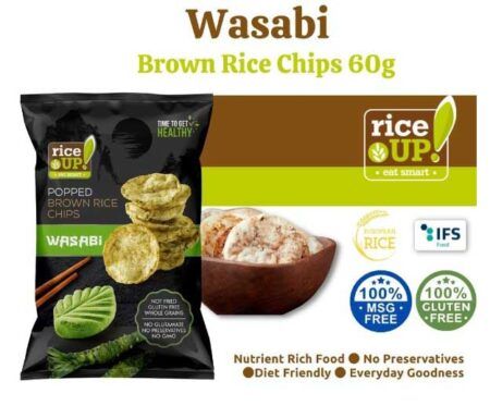 rice up popped chips 60gr honey wasabi 1