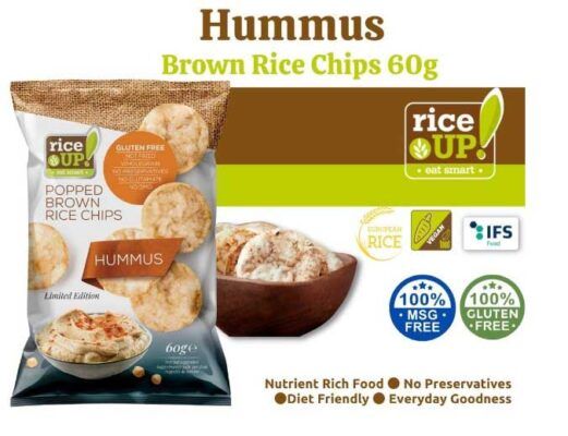 rice up popped chips 60gr hummus 1