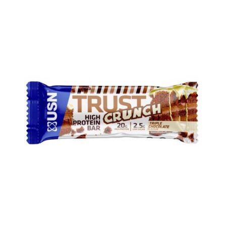 usn trust crunch high protein bar triple chocolate