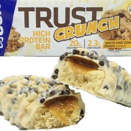 usn trust crunch high protein bar white choc cookie 1