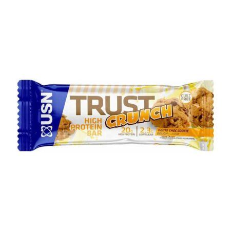 usn trust crunch high protein bar white choc cookie