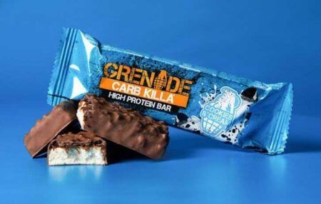 grenade carb killa protein bar cookies cream 60gr 1