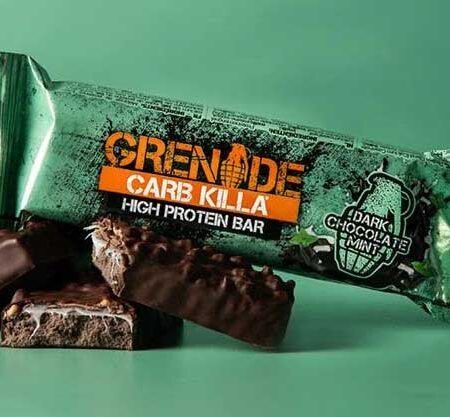 grenade carb killa protein bar dark chocolate mint 60gr 1