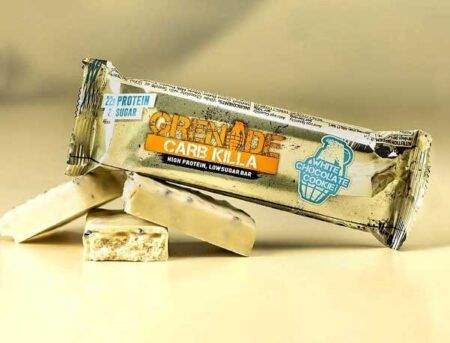 grenade carb killa protein bar white chocolate cookie 60gr 1 grenade carb killa protein bar white chocolate cookie 60gr 1