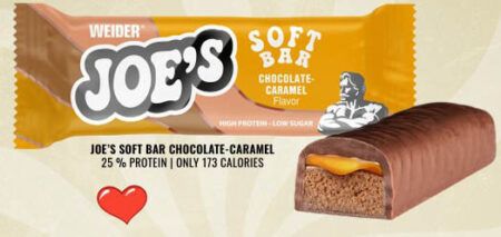 weider joes soft bar chocolate caramel 50gr 1