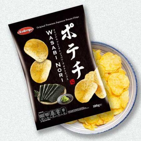 koikeya potato chips 100gr wasabi nori