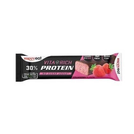 mooveat vita rich protein bar strawberry 60gr