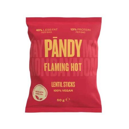 pandy lentil chips flaming hot 50gr