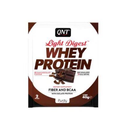 qnt light digest whey protein 40gr belgian chocolate