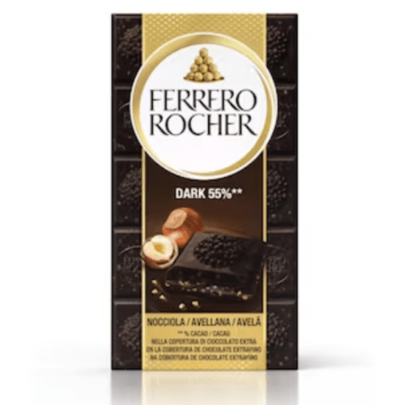 Ferrero Rocher Μαύρη Σοκολάτα Φουντούκι 90g