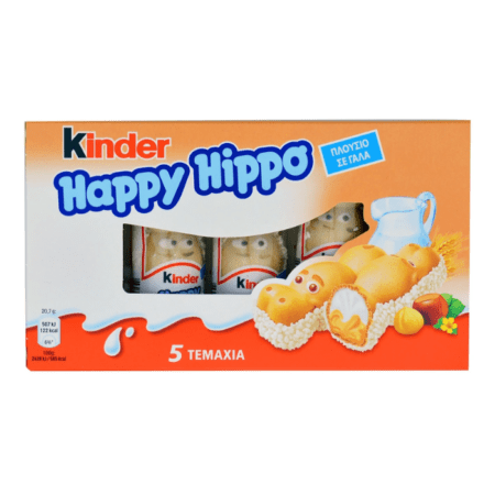 Kinder Happy Hippo Με Γέμιση Aπό Γάλα Φουντούκια 1035gr
