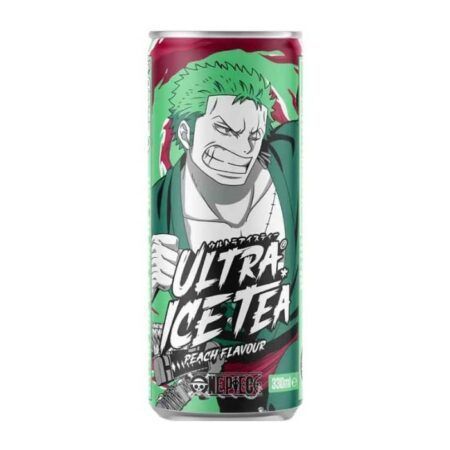 One Piece Ultra Ice Tea Zoro Can Peach Flavour 330ML