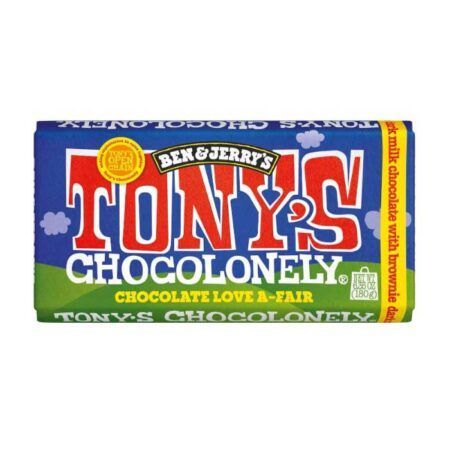 Tonys Chocolonely Dark Milk Chocolate Bar With Brownie Pieces 180gr