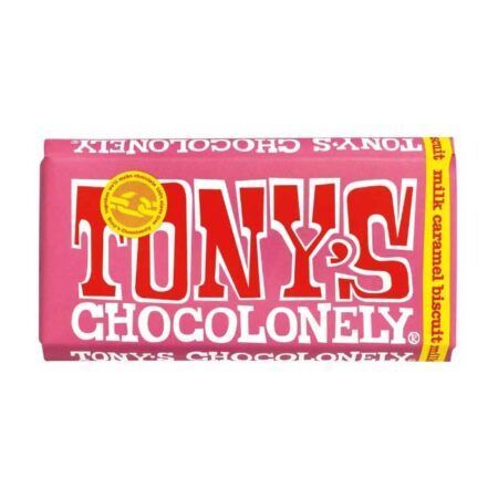Tonys Chocolonely Milk Chocolate Caramel Biscuit 180G