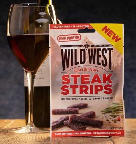 Wild West Steak Strips Beef Jerky ORIGINAL 25g 1