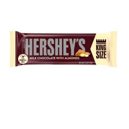 hersheys milk chocolate almond king size 73gr
