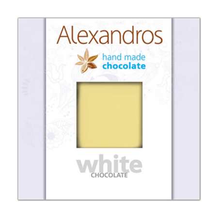 Alexandros Χειροποίητη Λευκή Σοκολάτα 90g