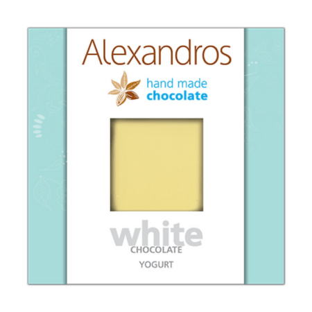 Alexandros Χειροποίητη Λευκή Σοκολάτα Με Γιαούρτι 90g