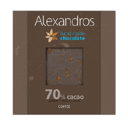 Alexandros Χειροποίητη Σοκολάτα Υγείας Με Καφέ 90g