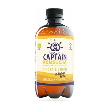 Captain Ανθρακούχο Ποτό Kombucha Γεύση Ginger 400ml