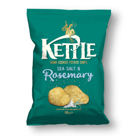 Kettle Sea Salt Rosemary Potato Chips 130g