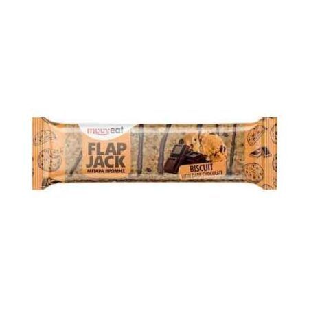 Mooveat Flapjack Μπάρα Βρώμης Biscuit Dark Chocolate 80gr