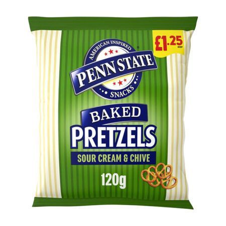 Penn State Sour Cream Chive Pretzels 120gr