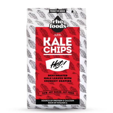 Rho Foods Raw Kale Chips Hot 40g