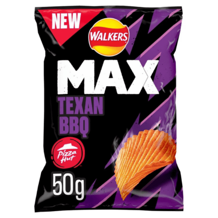 Walkers Max Pizza Hut Texan Bbq Crisps 50