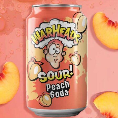 Warheads Sour Peach Soda 355ml 1