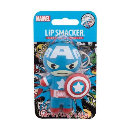 Lip Smacker Marvel Captain America Keychain Red White Blueberry 4gr