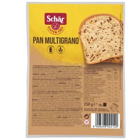 Schar Pan Multigrano Ψωμί Πολύσπορο Σε Φέτες ΧΓ 250gr