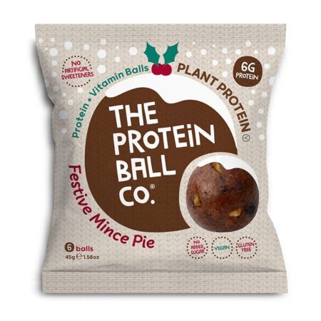 The Protein Ball Co Festive Mince Pie Balls 45gr