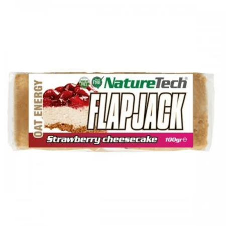 ΝatureTech Flapjack – Μπάρα Βρώμης Strawberry Cheesecake 100gr