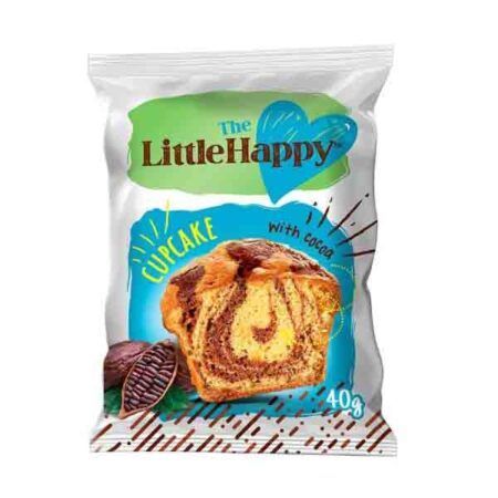 Τhe Little Happy Cupcake Cocoa Ατομικό Γλυκό Σνακ 40gr